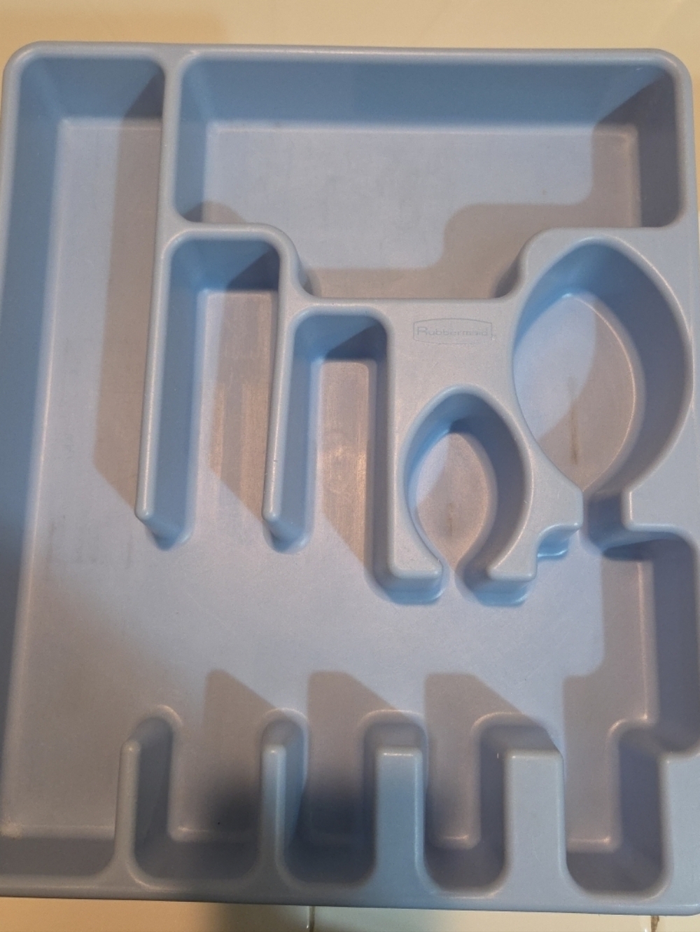 Rubbermaid Blue 2922 Vintage  Silverware Flatware Utensil Holder Tray Organizer